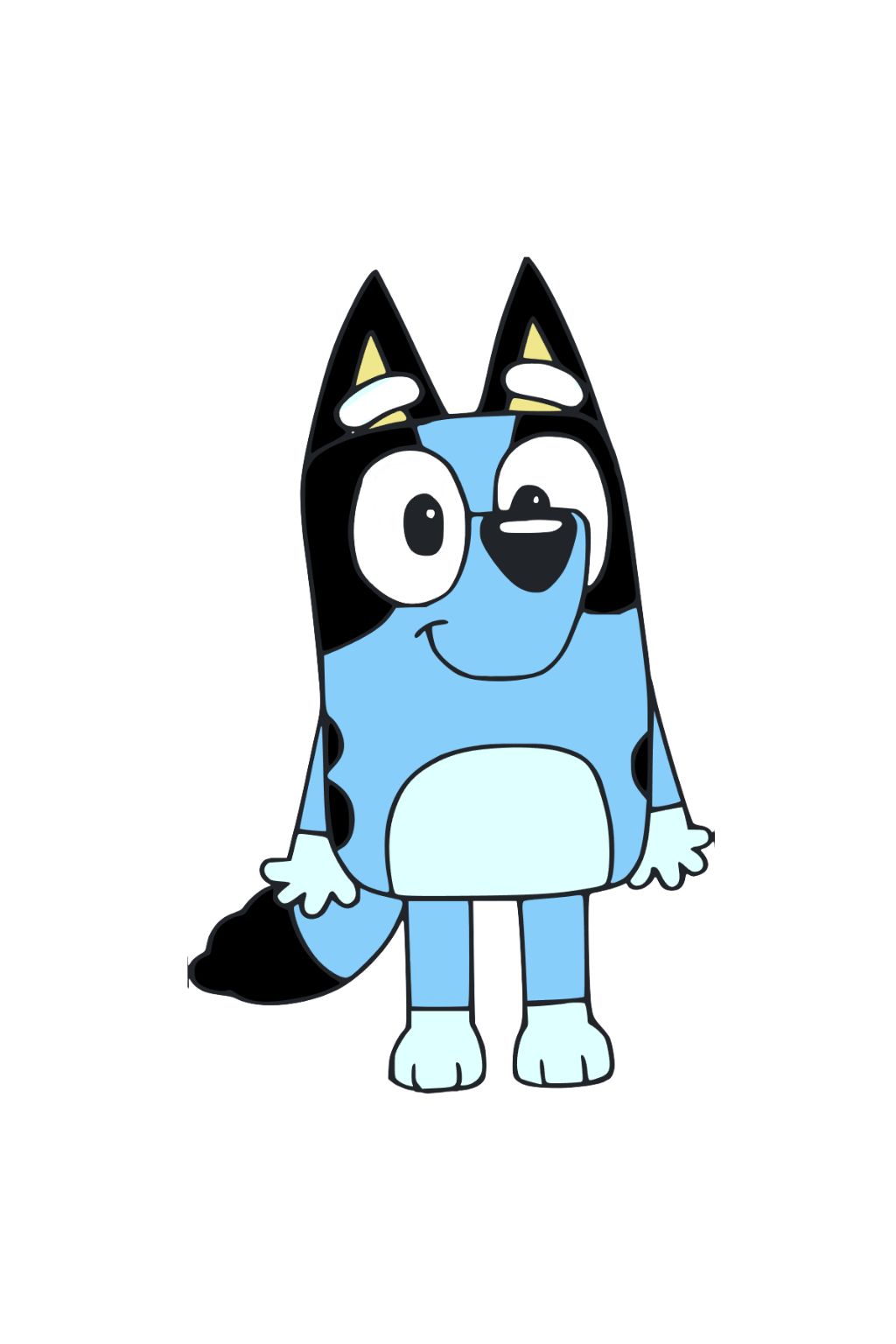 Colora il vivace cagnolino Bluey