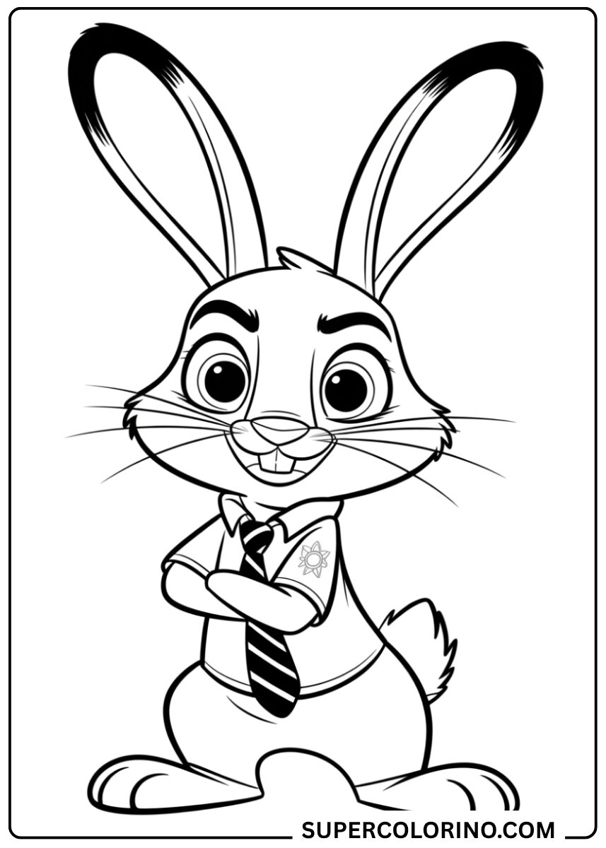 Couleur Judy Hopps souriante