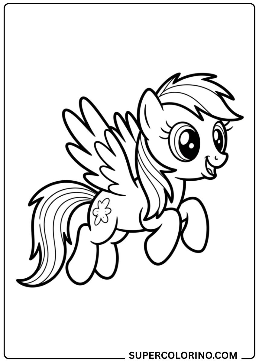 Couleur Rainbow Dash en vol