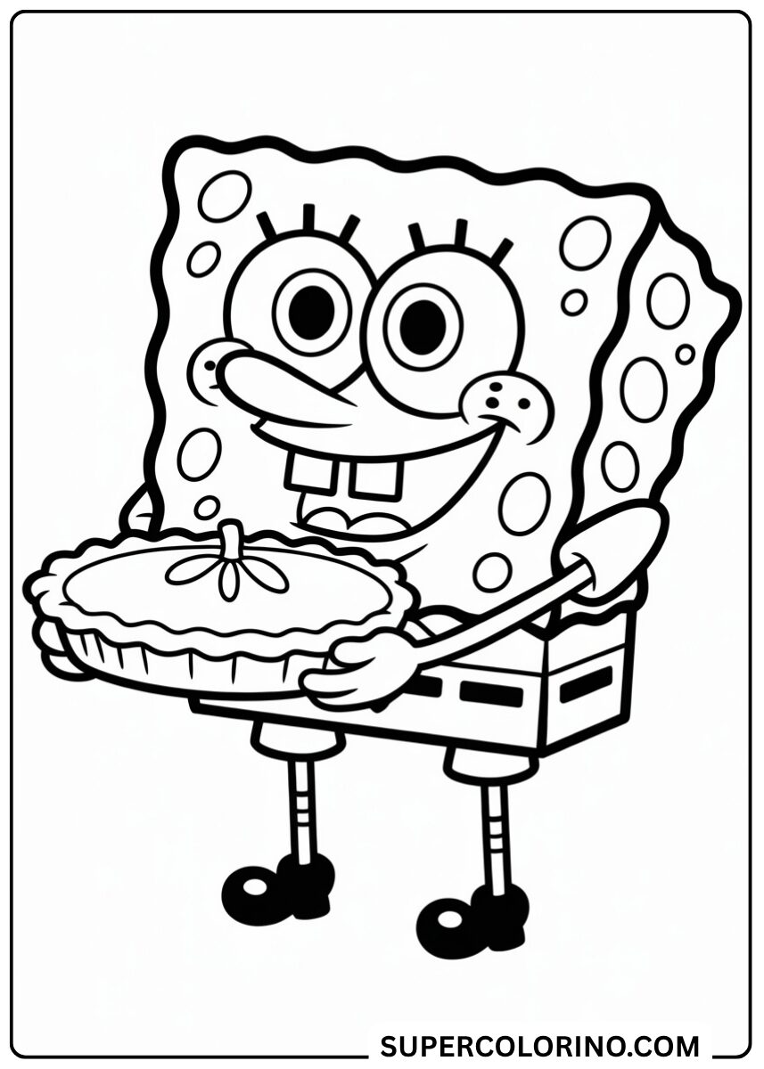 Färbe SpongeBob mit Kürbiskuchen