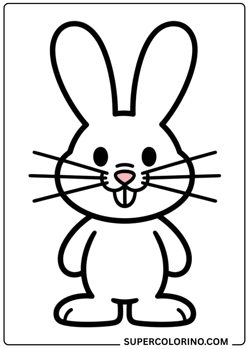 Colorie le joli lapin