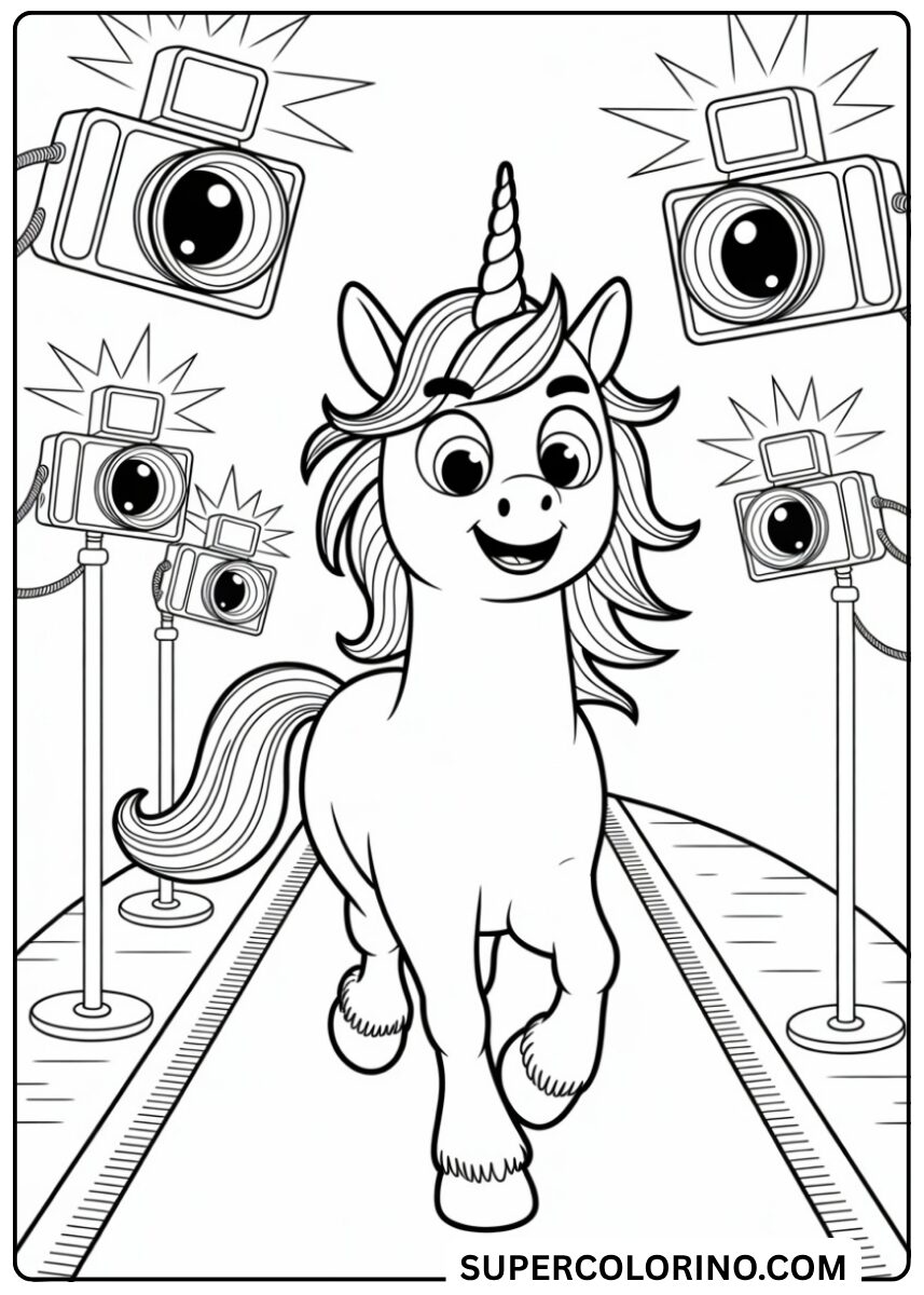 Colorez la licorne à l'honneur