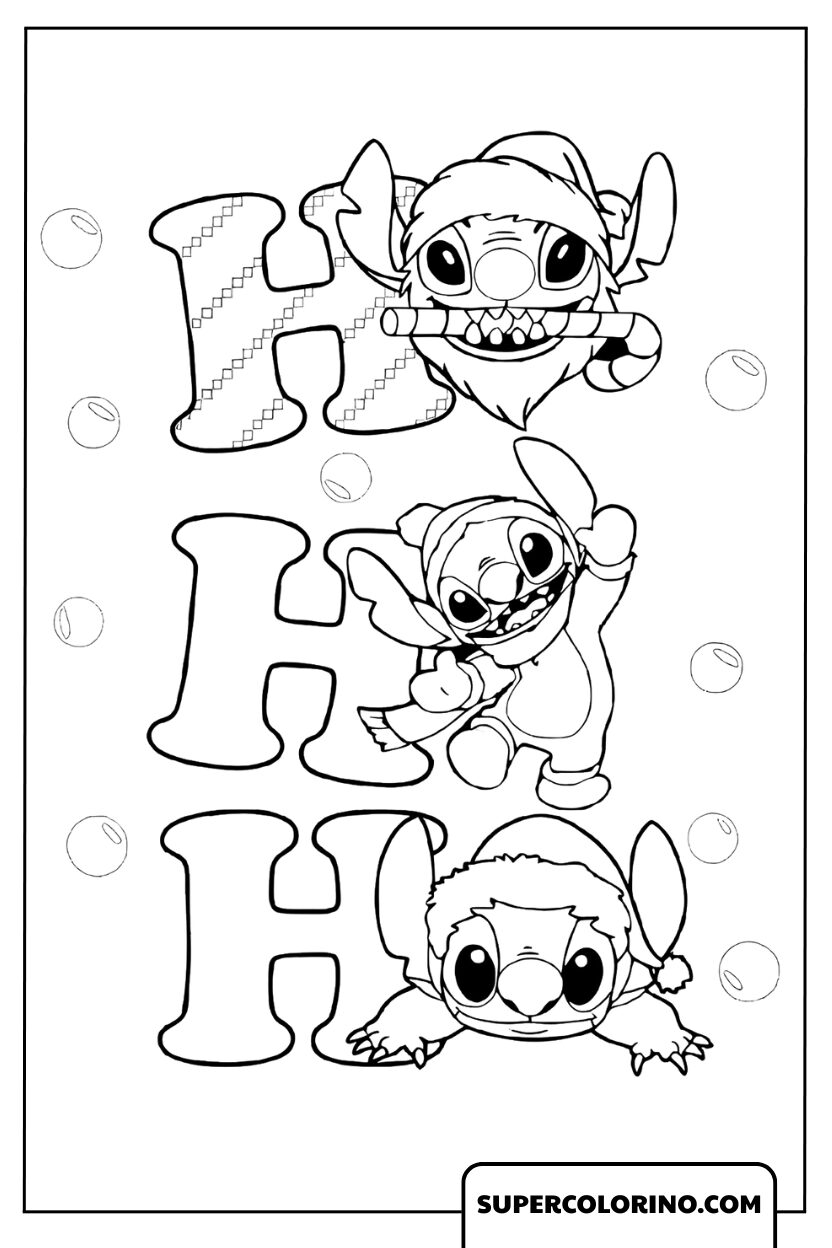 Noël HO HO HO Stitch Designs
