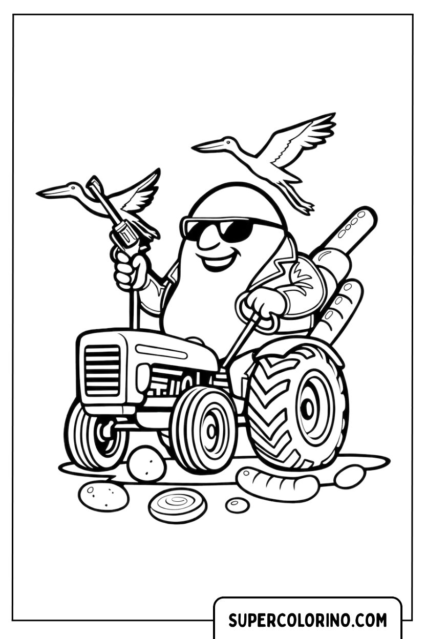 Disegni di Bulbito Bandito Traktorito un personaggio bizzarro