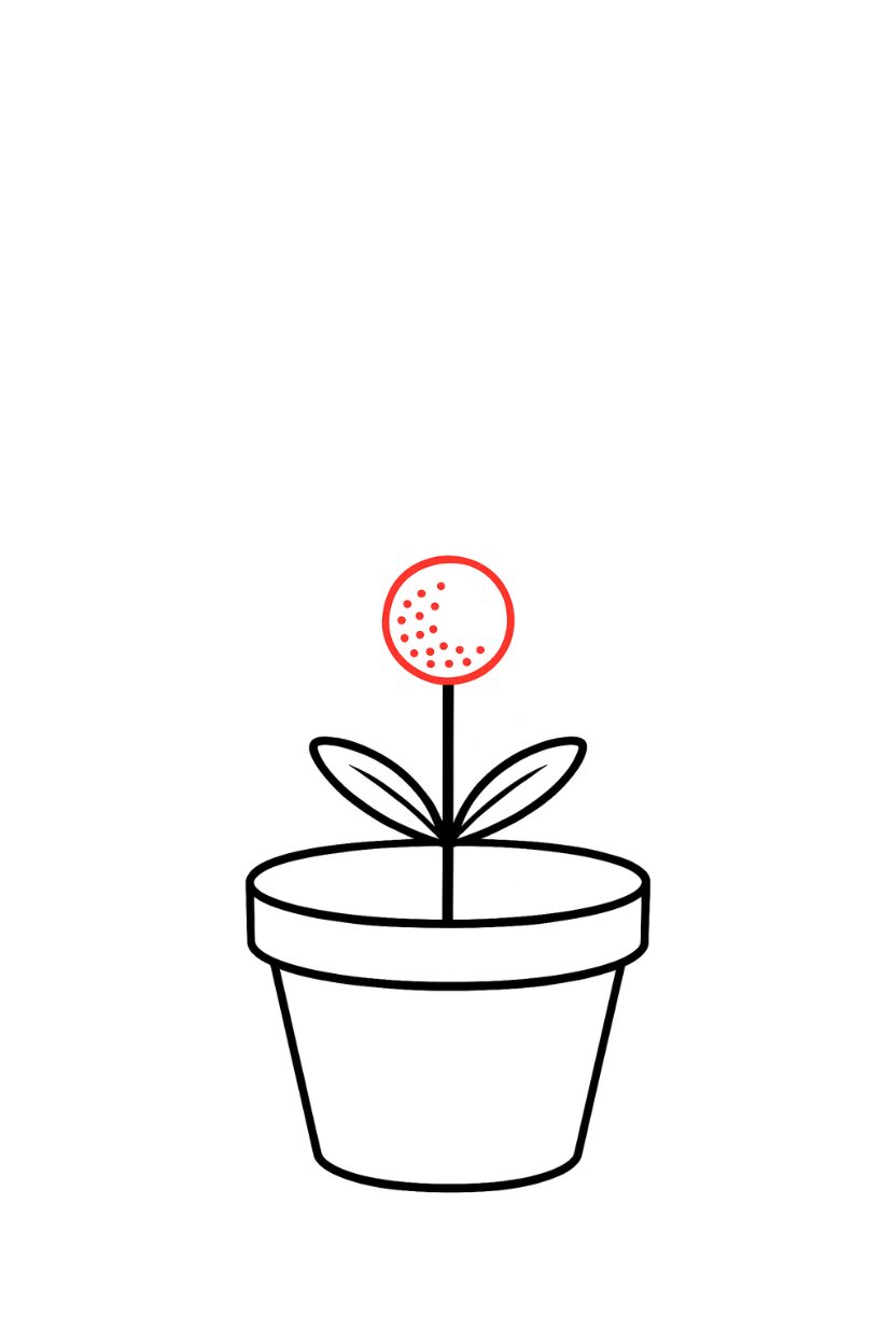 Fiore Disegno – Creare il centro del fiore