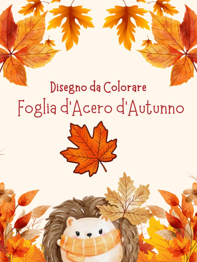 Foglia d’Acero d’Autunno – Disegno da Colorare