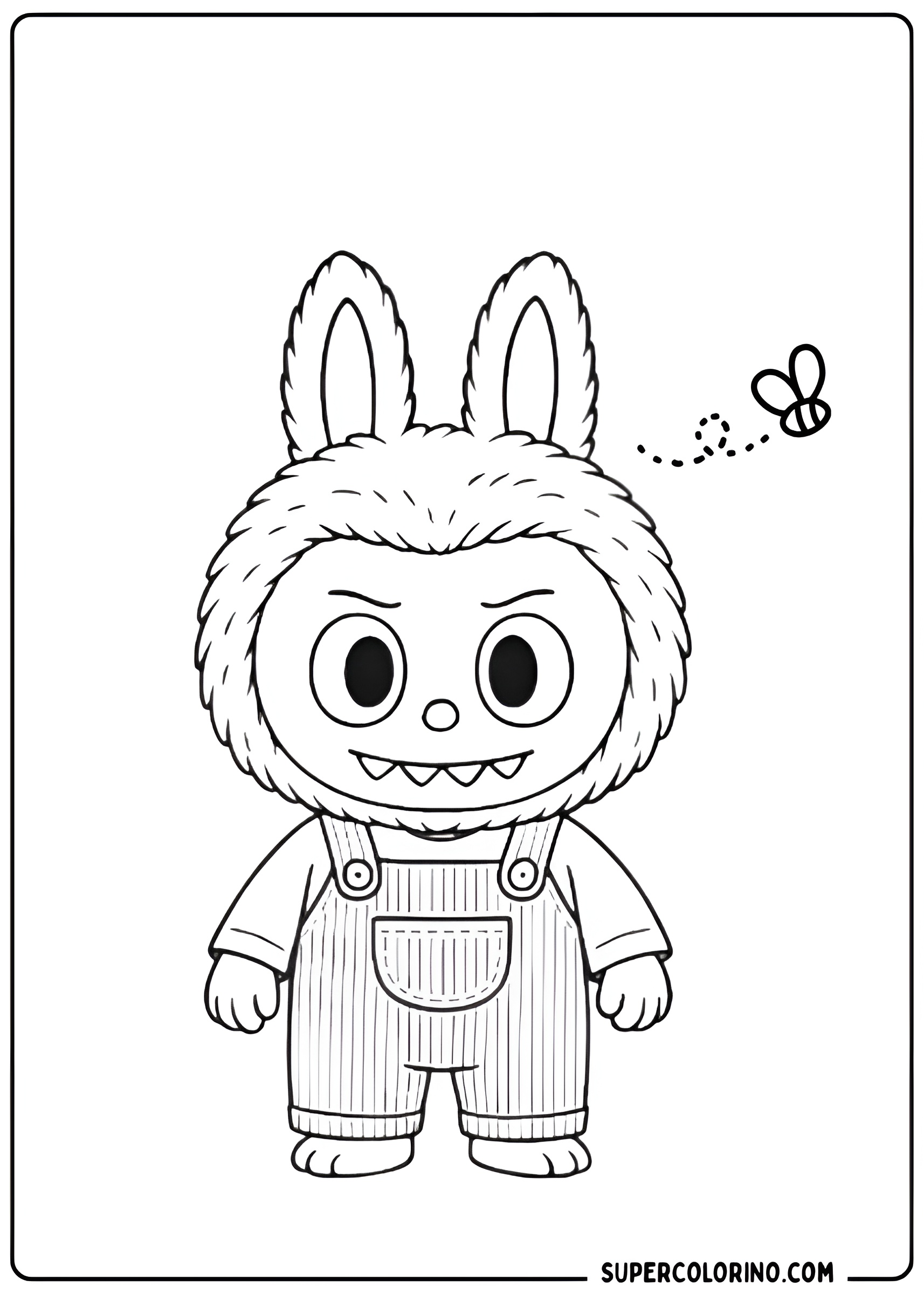 Labubu mit Latzhose