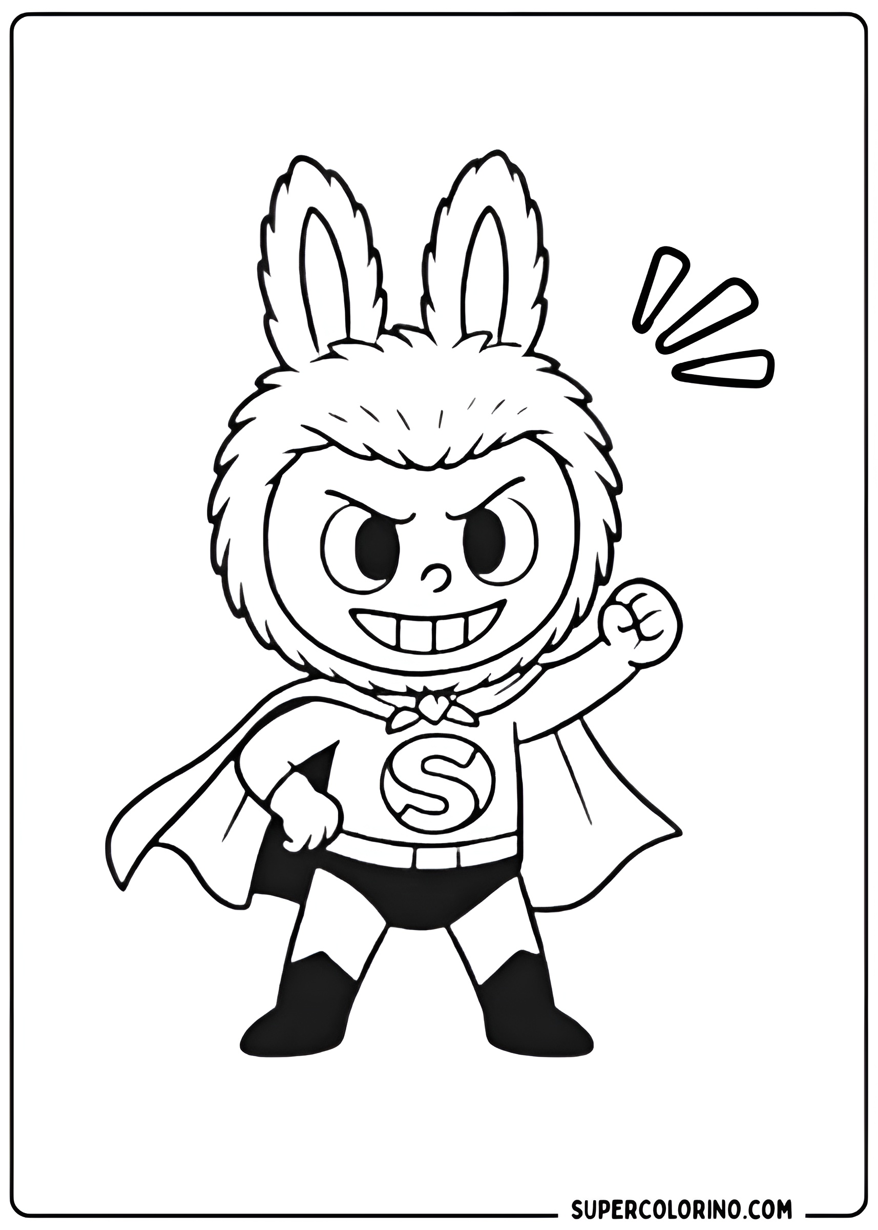 Labubu-Superheld