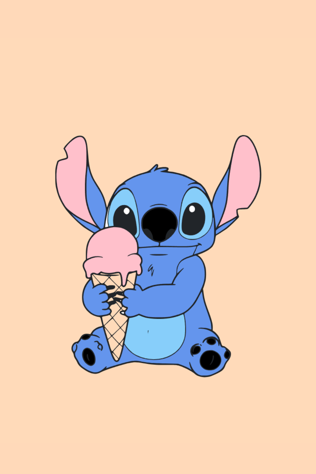 Color Stitch mangeant une glace