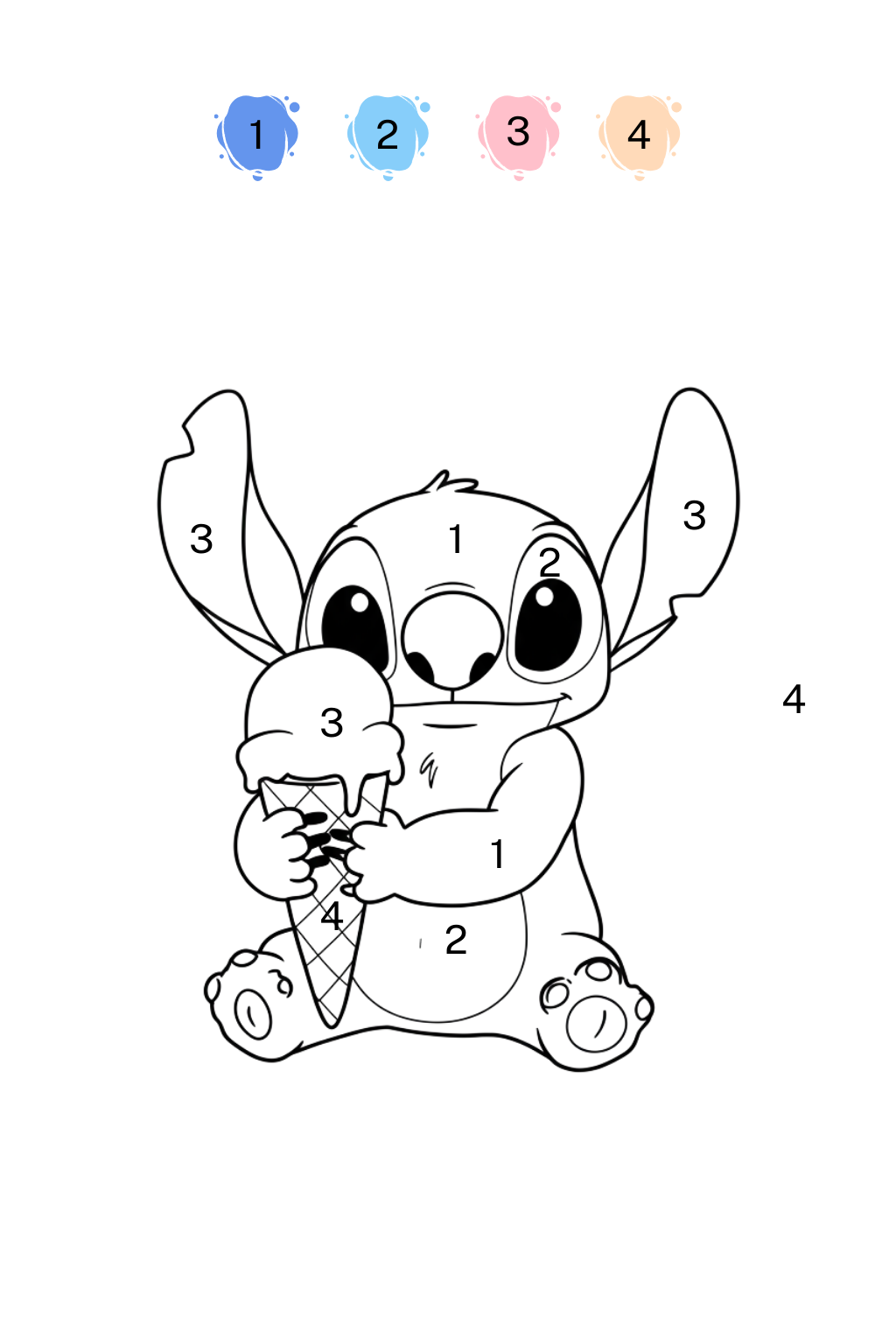 Color Stitch mangeant une glace