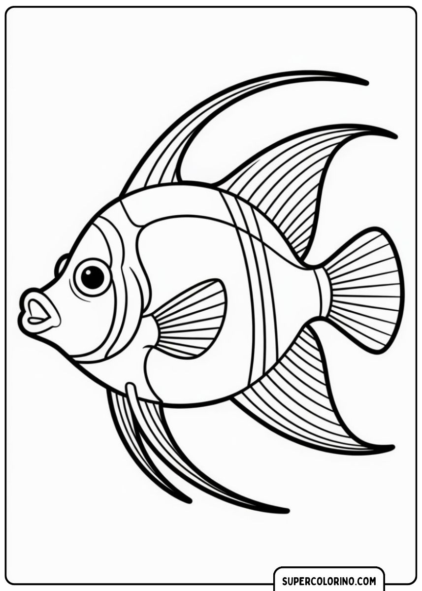 Un poisson-sabre au corps long et mince.