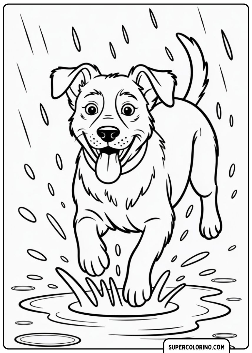 Flauschiger Hund, Malseite
