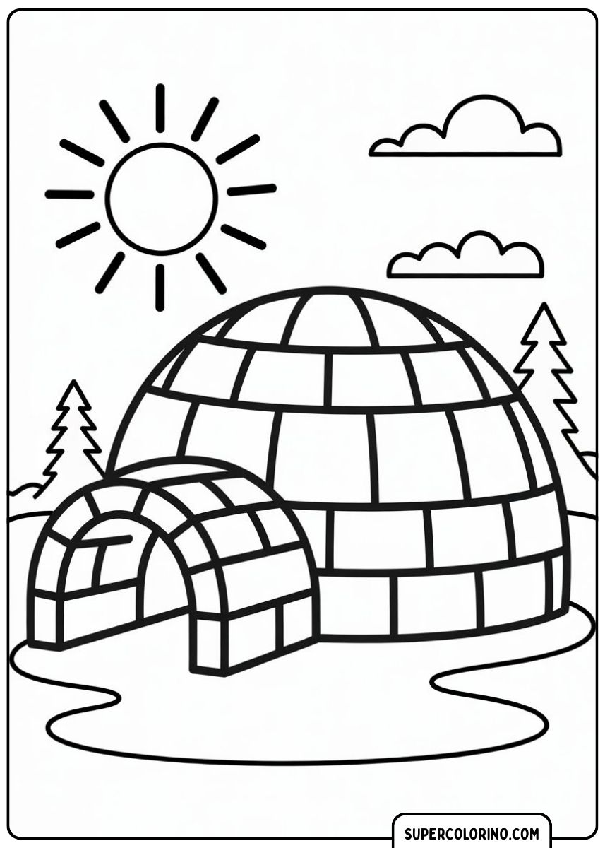 Ein Haus aus rotem Backstein mit Holztür.