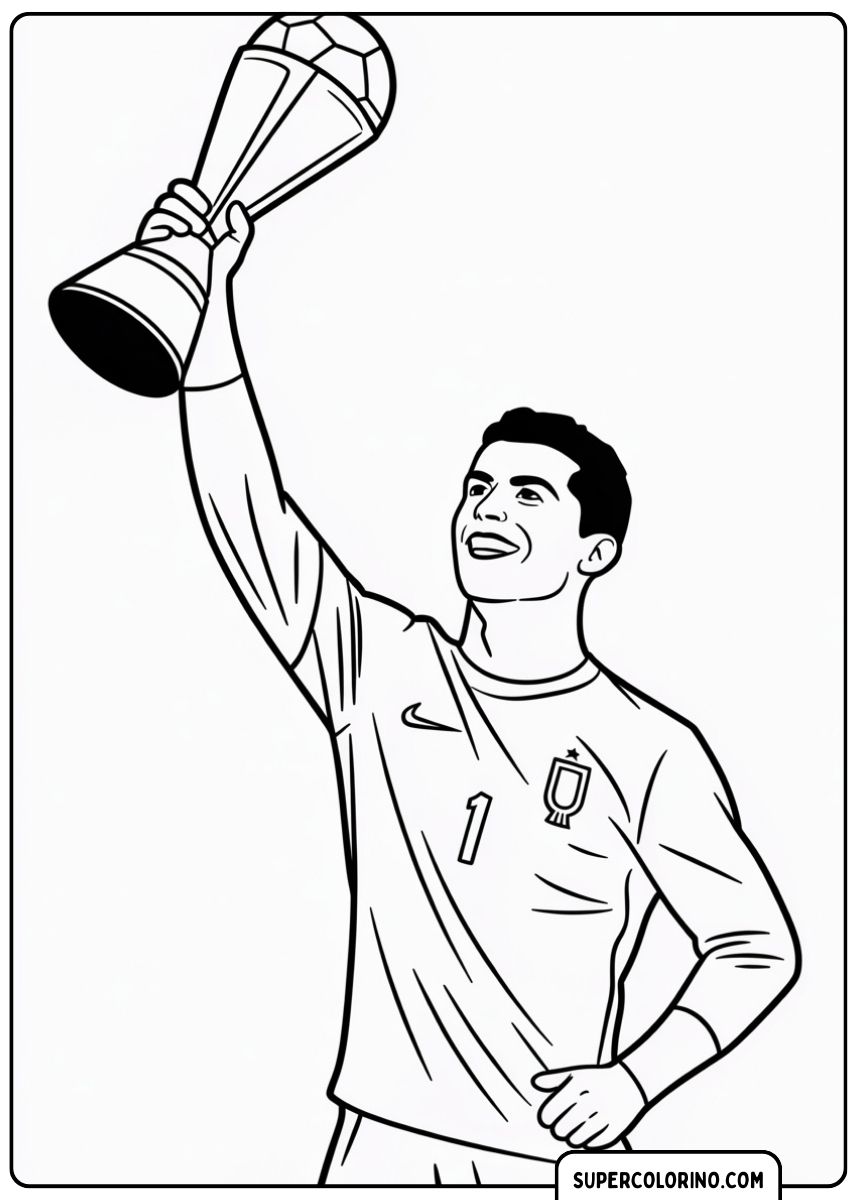 Ronaldo fait la fête avec la main levée