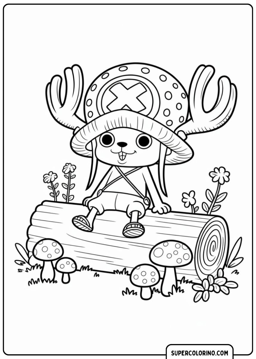 Tony Tony Chopper avec une expression douce et tendre.