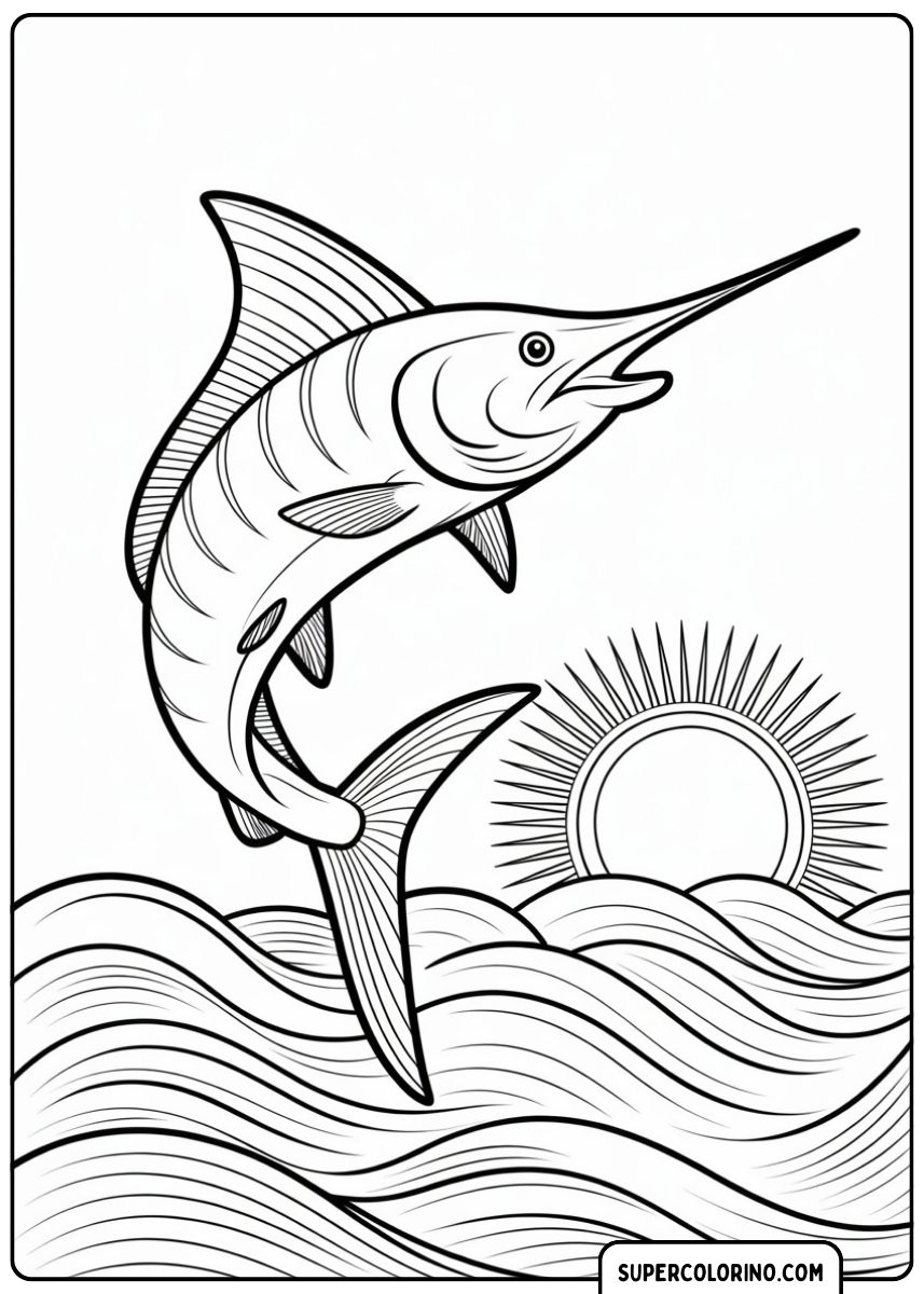 Un poisson au museau long et pointu.