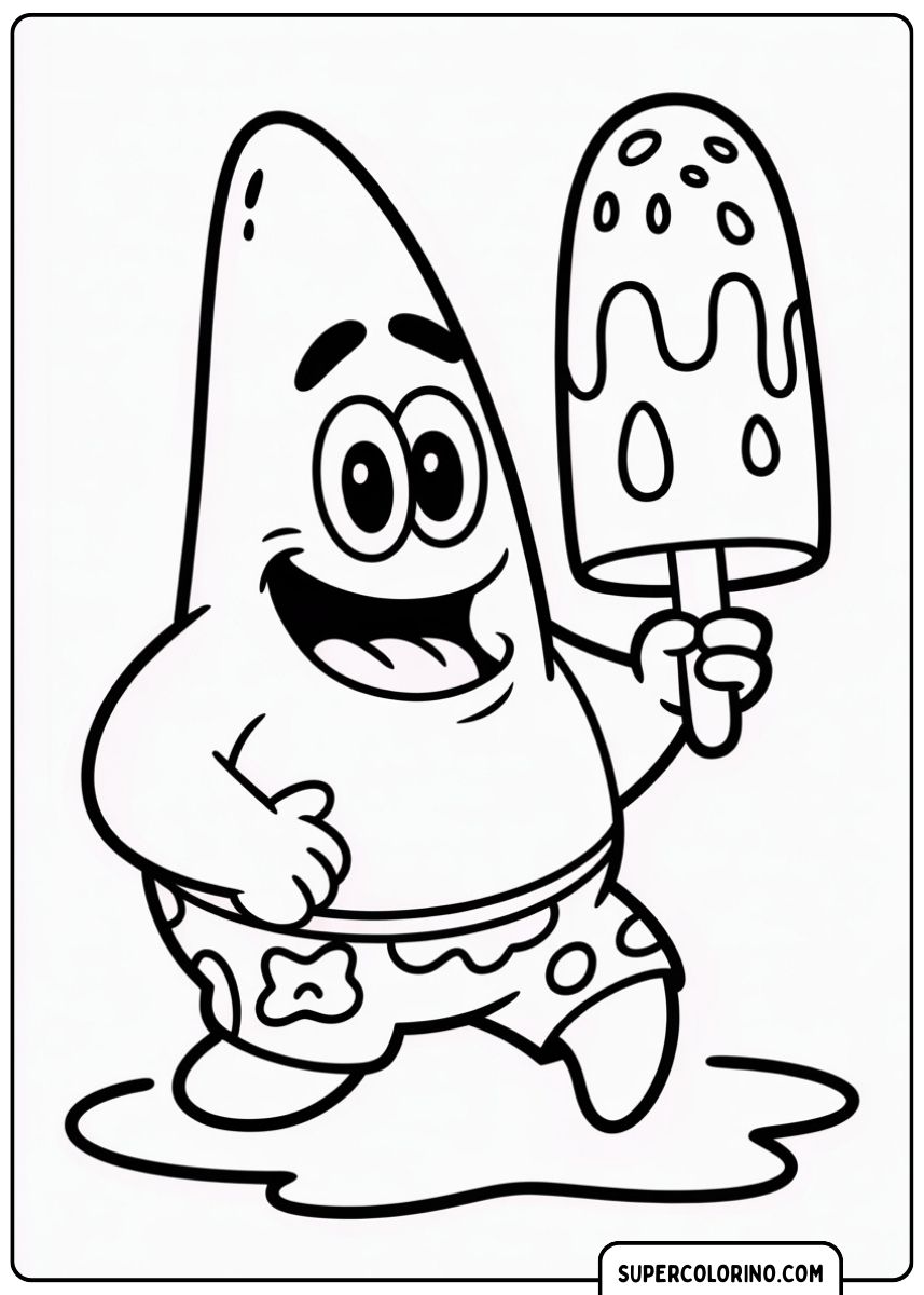 Patrick isst Eis