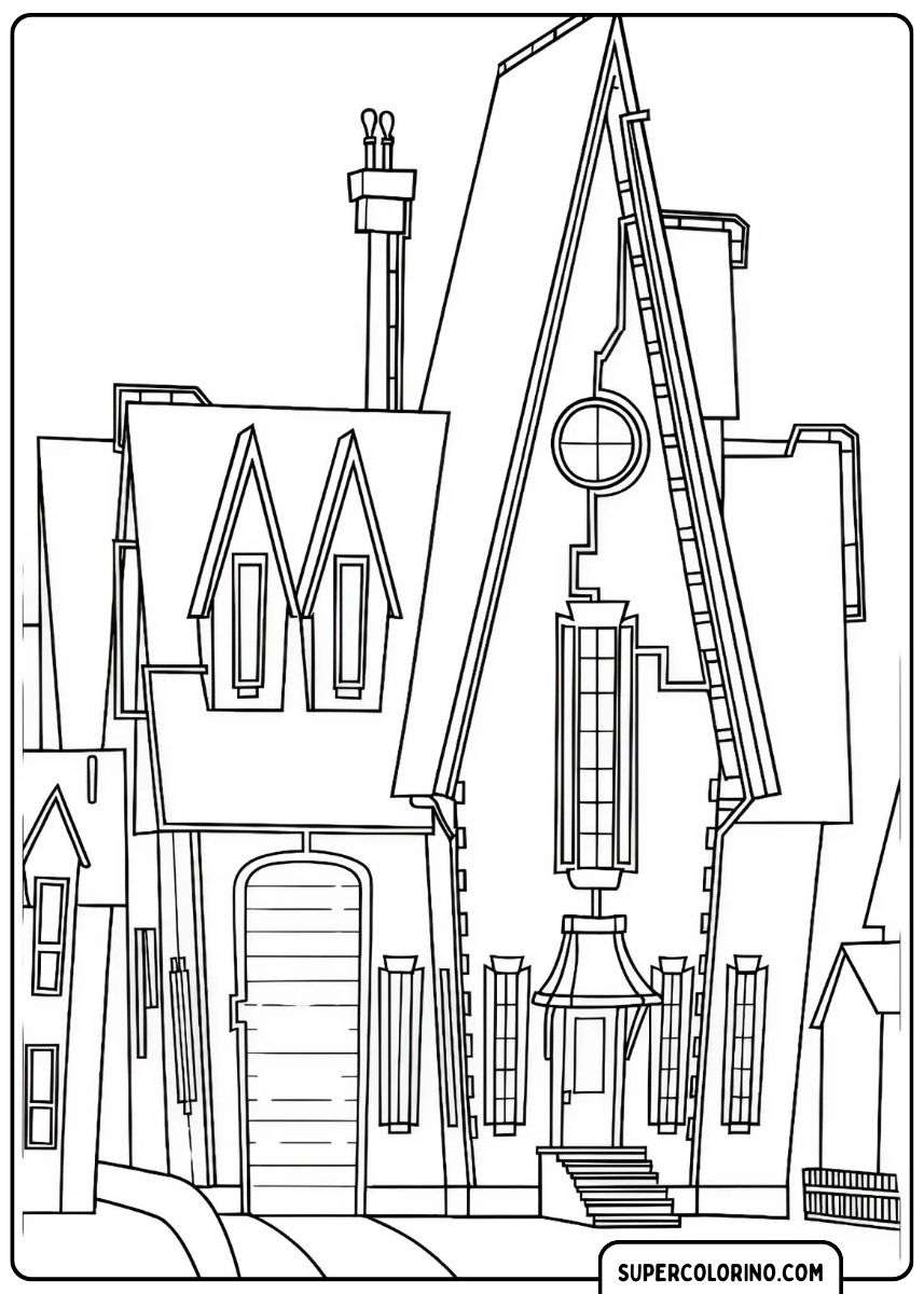 Klassisches Haus mit eleganten architektonischen Details und historischem Charme.