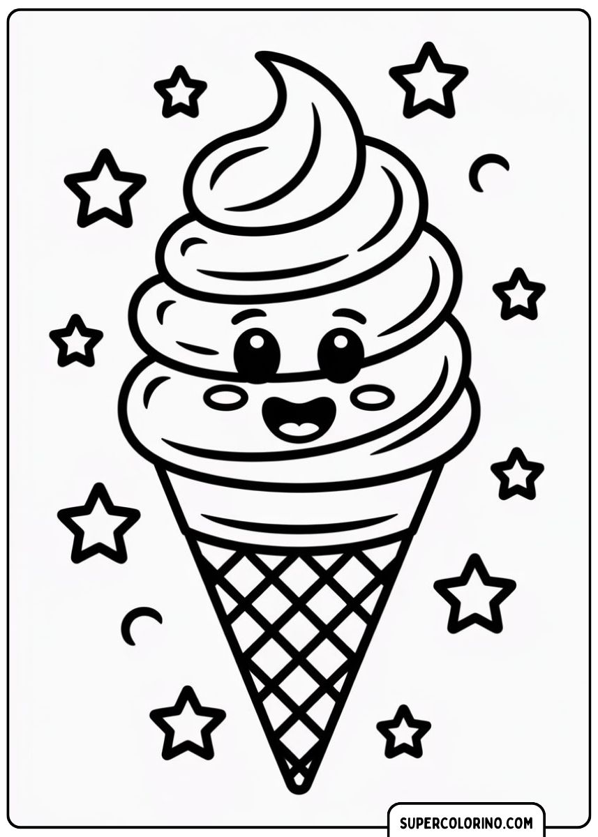 Süßes Waffeleis