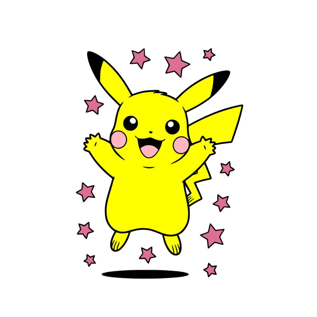 Leuke Pikachu kleurplaat