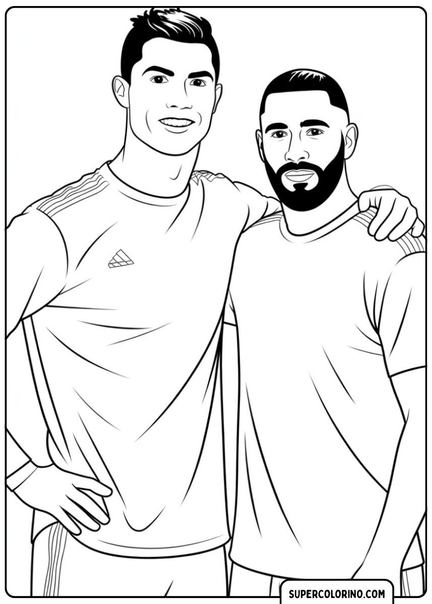 Ronaldo embrasse son coéquipier