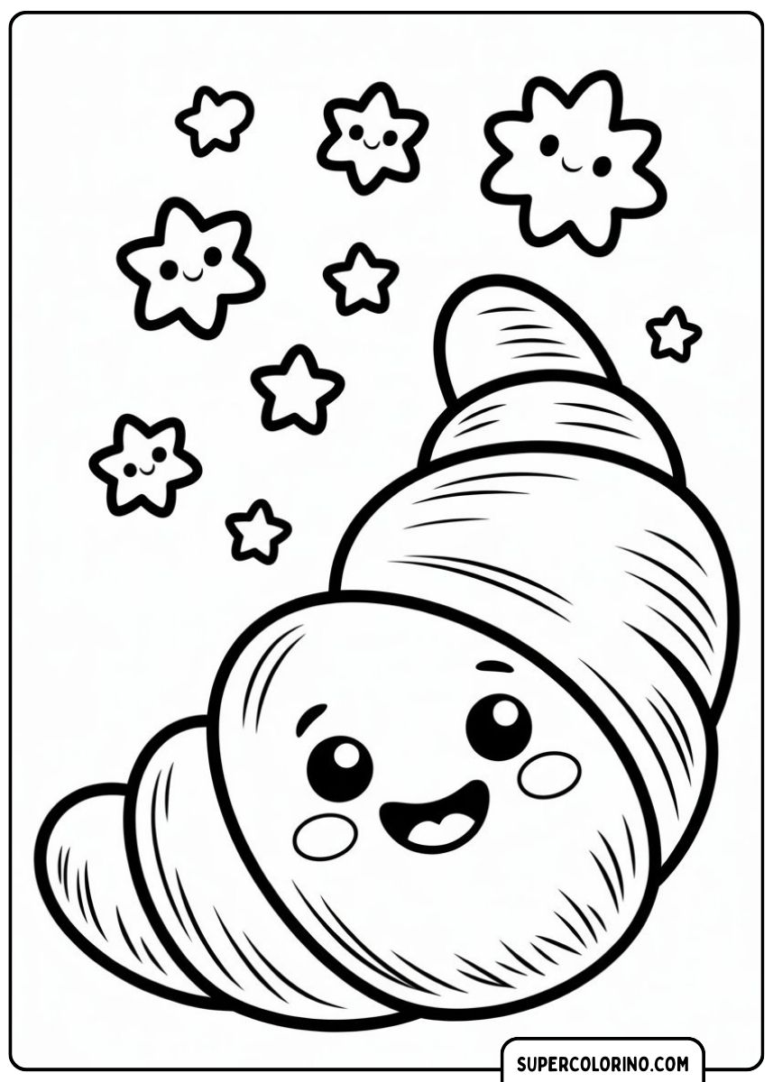 Ein weiches französisches Croissant