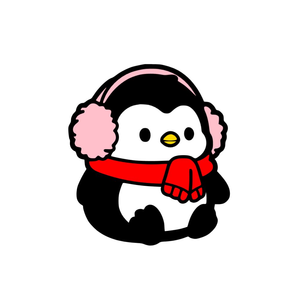 Coloriages de pingouins d'hiver