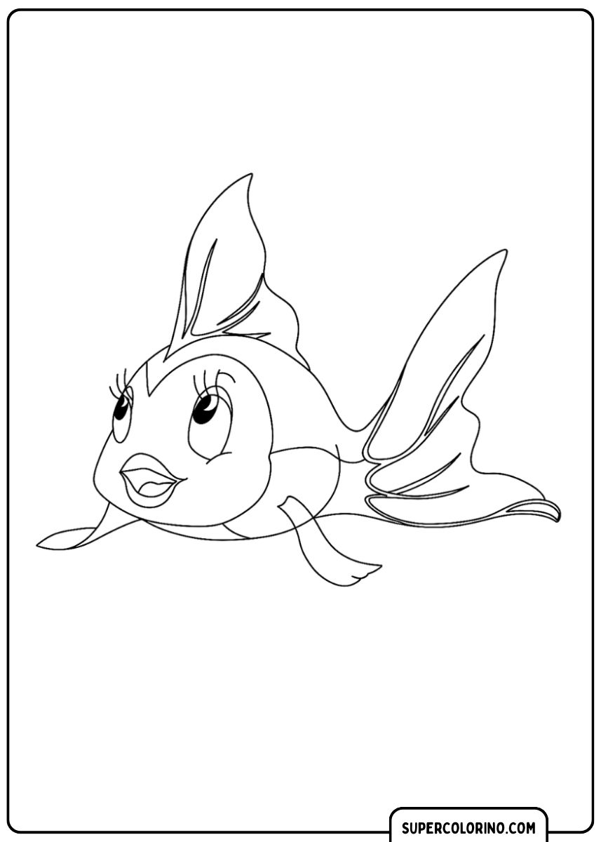 Un petit poisson gracieux aux mouvements élégants.