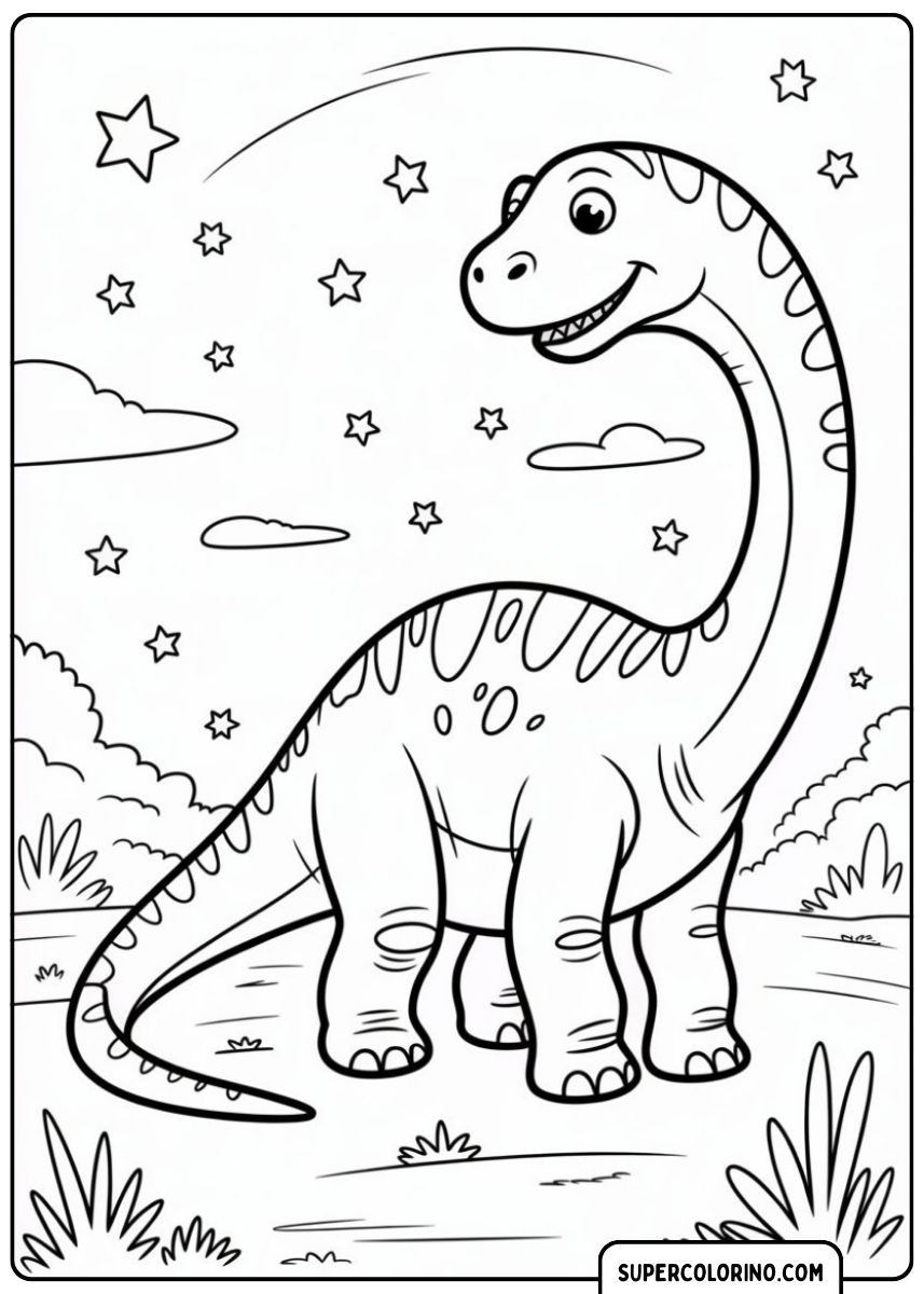 Papa dinosaurus kleurplaat.