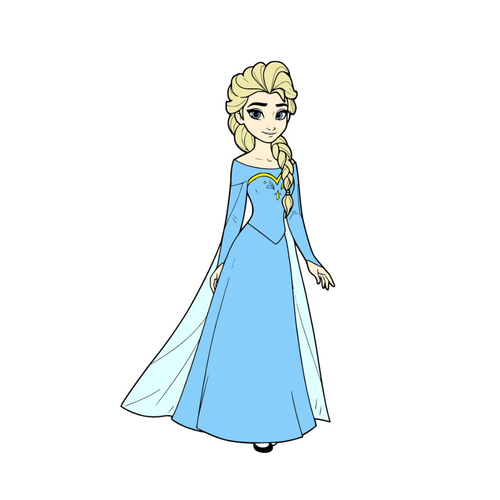 Wunderschöne Elsa-Malseite