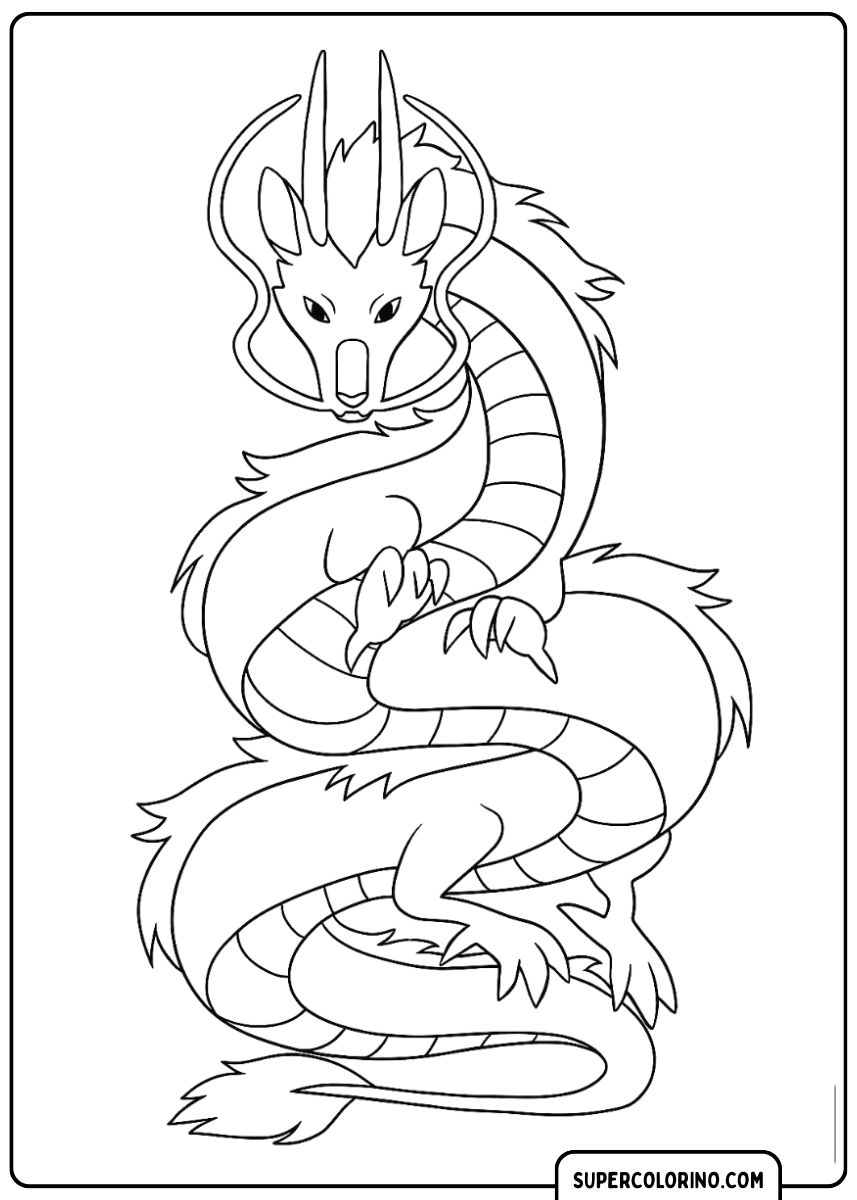 Ein majestätischer Drache mit ausgebreiteten Flügeln.
