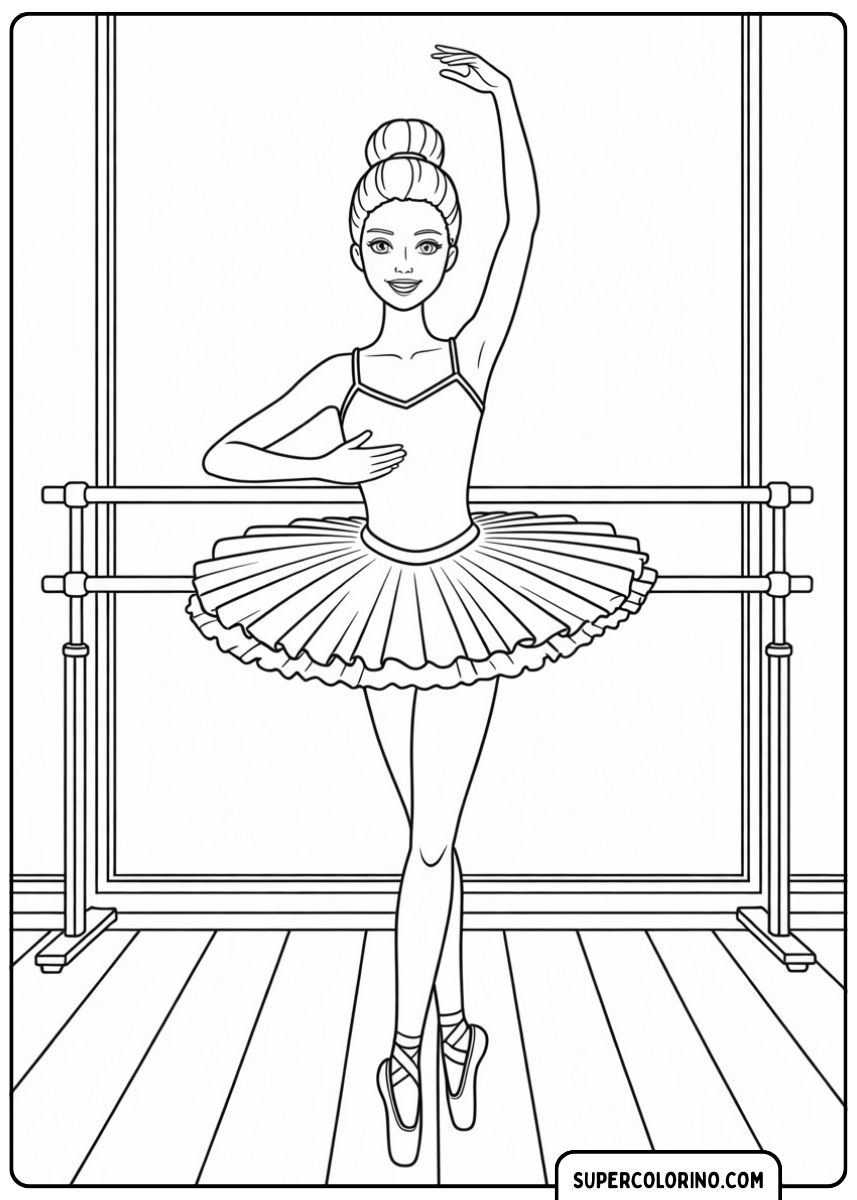 Barbie danst sierlijk