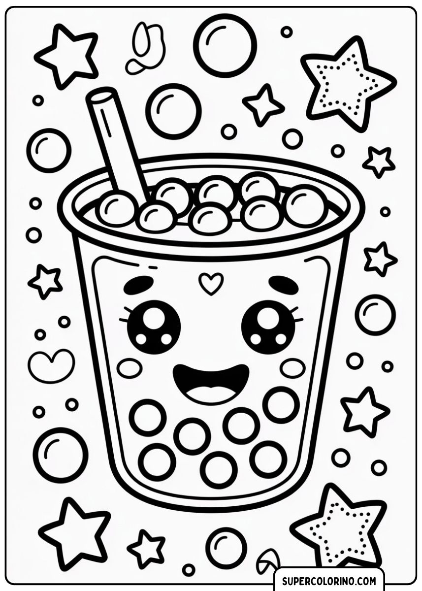 Eine süße Tasse Bubble Tea