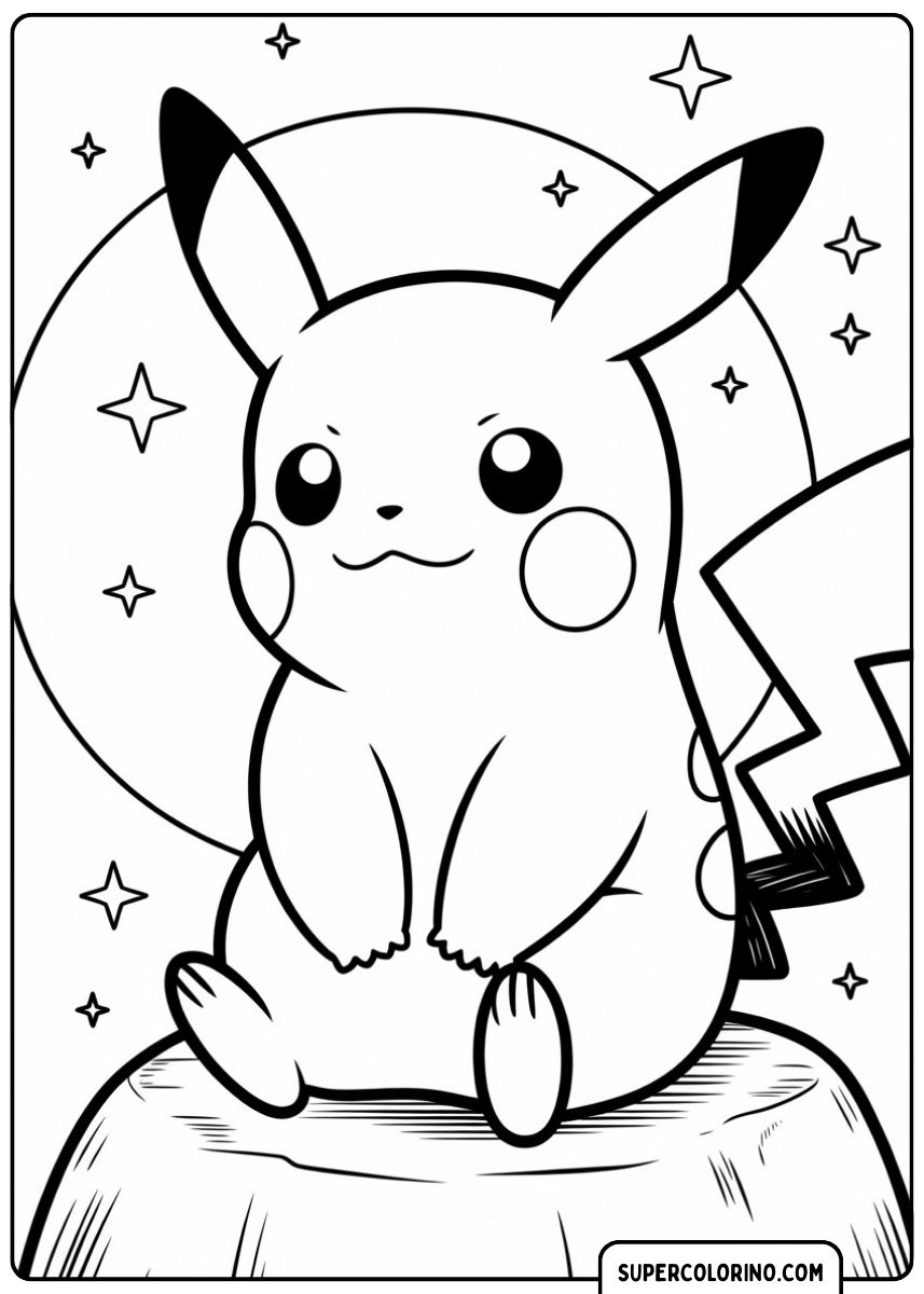 Grappige en speelse Pikachu.