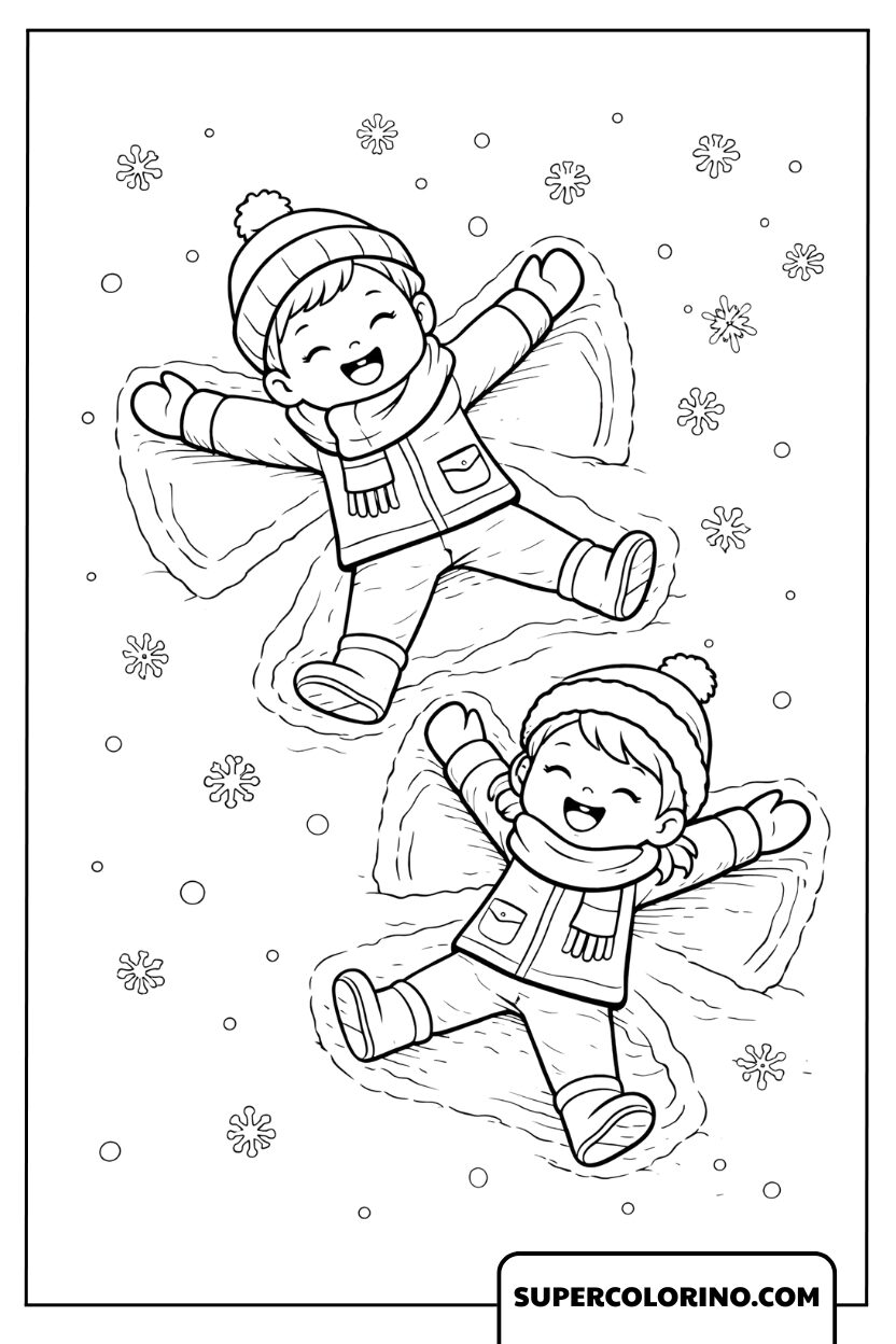 Jeux de coloriage de neige d'hiver