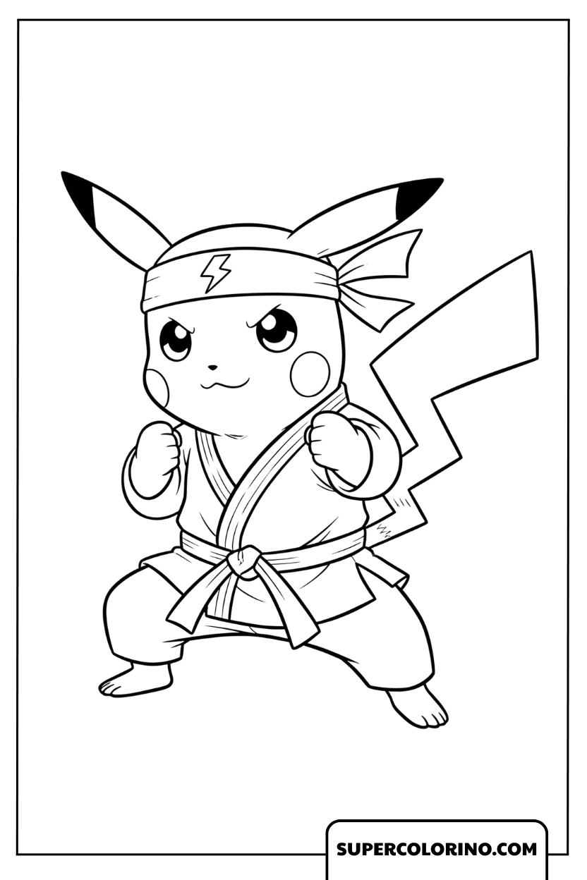 Pikachu-krijger kleuren