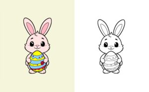 Osterhase zum Ausmalen