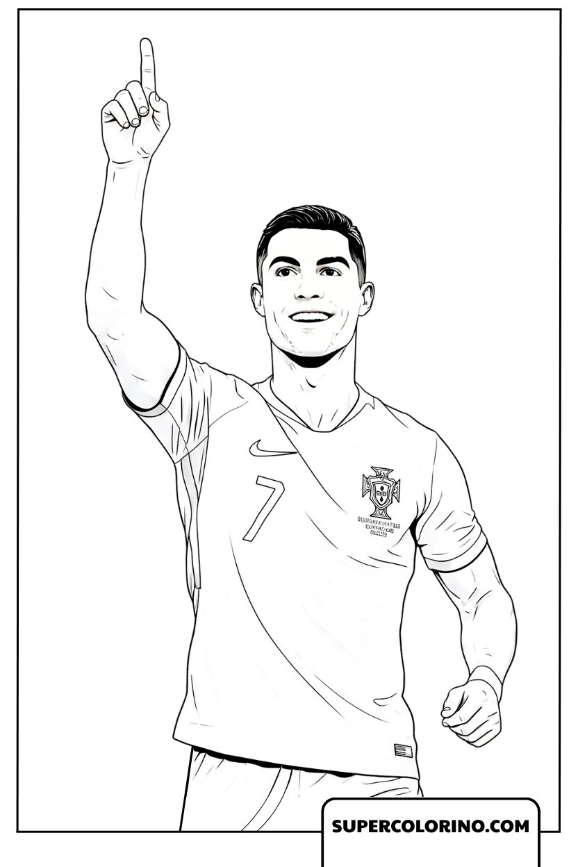 Dessins de Ronaldo en fête