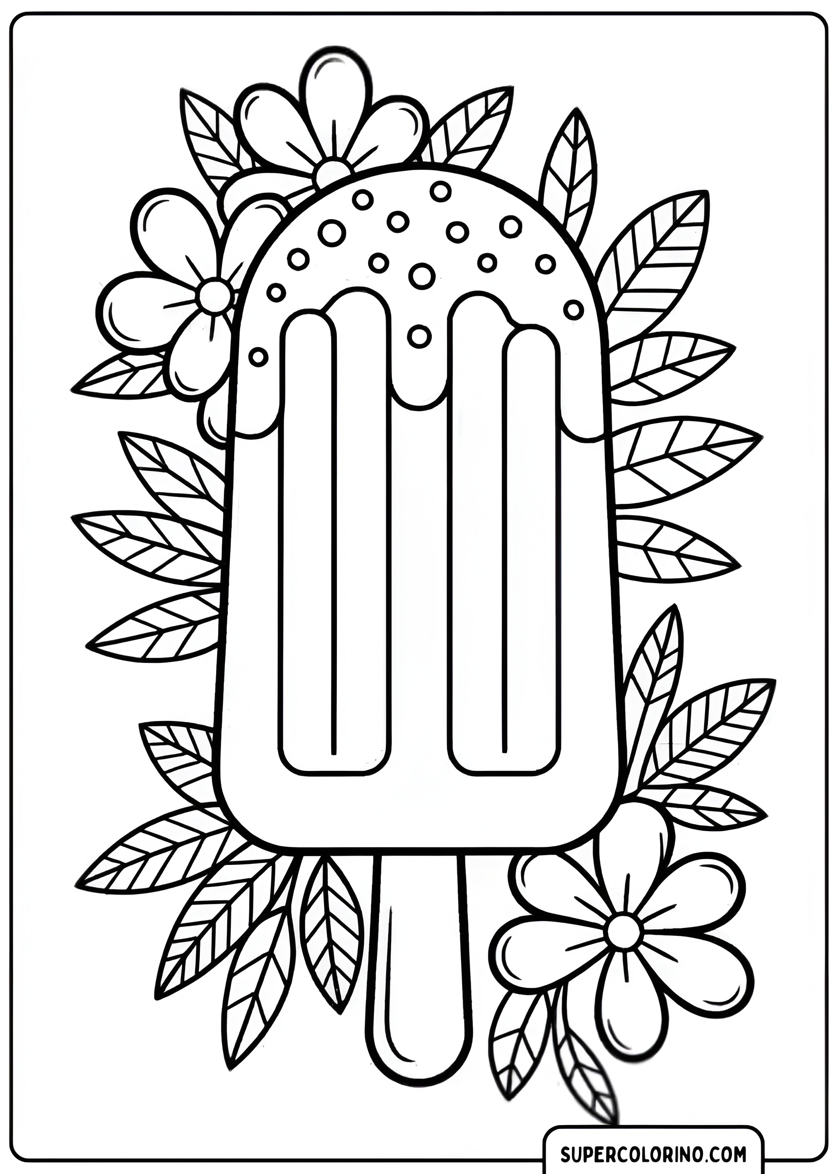 Frisches und farbenfrohes Sommereis