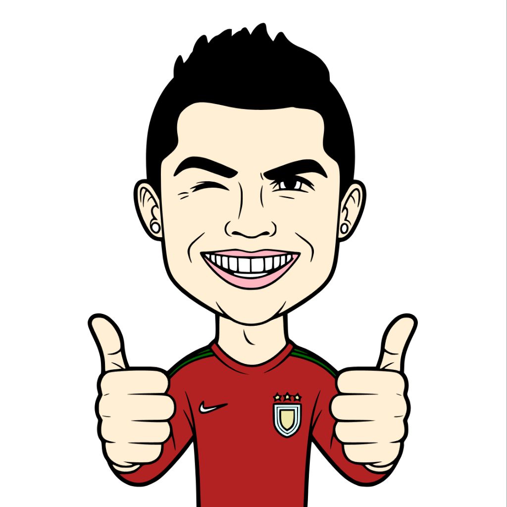 Coloriages du footballeur Ronaldo