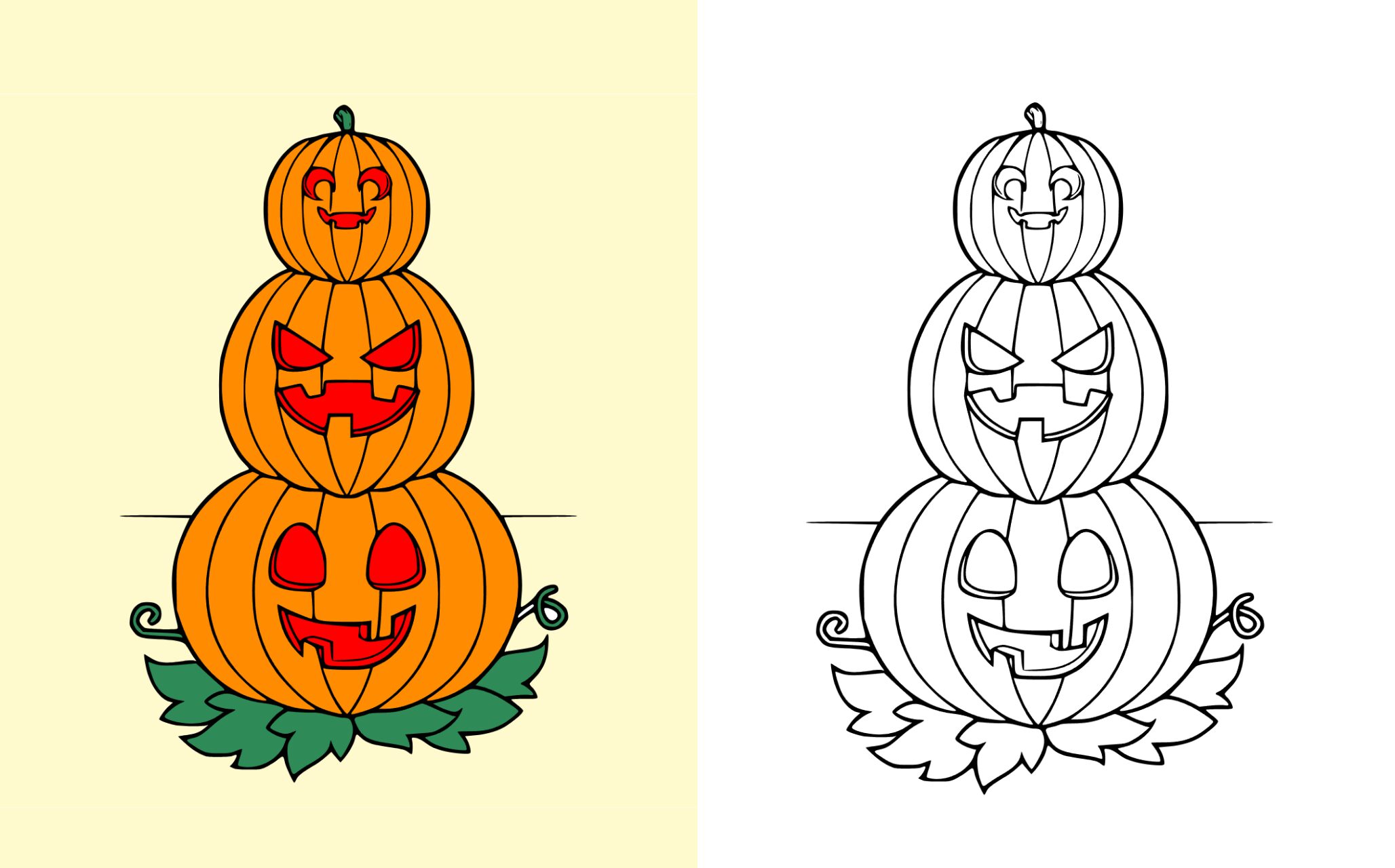 Zucca da colorare