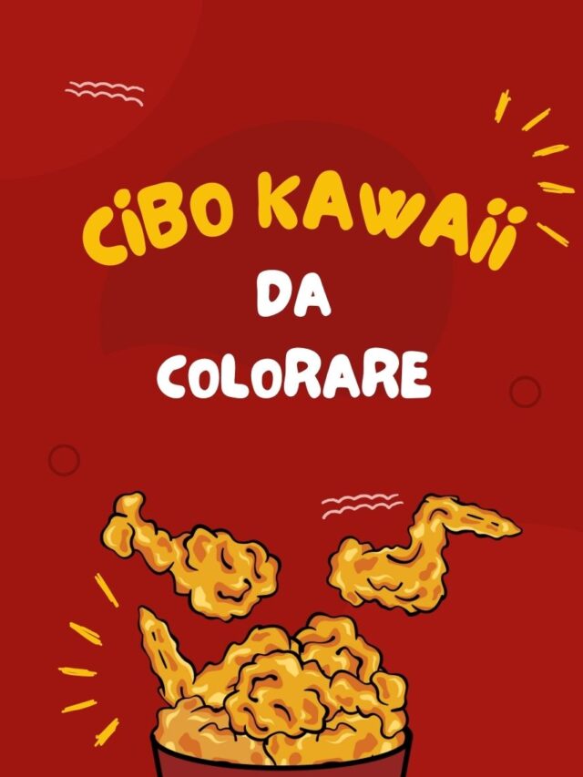 Cibo Kawaii da colorare