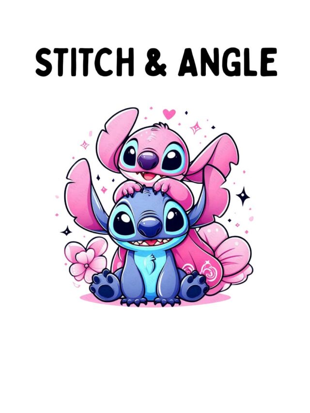 Stitch e Angel da colorare