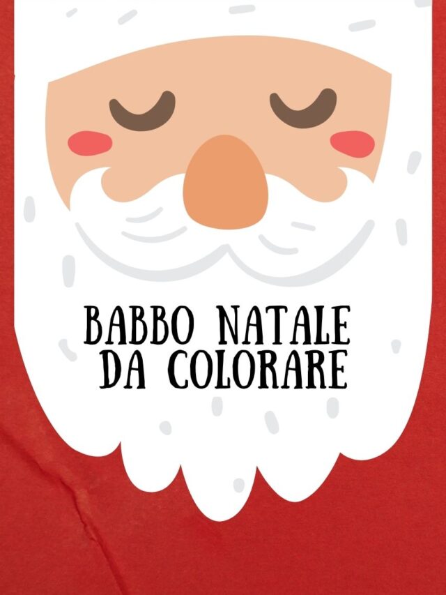 babbo natale da colorare