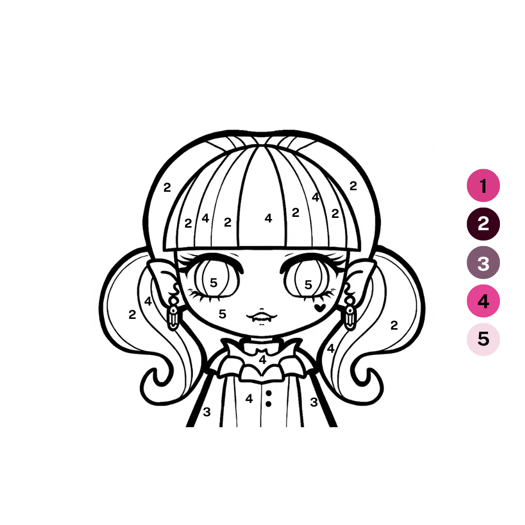 Schattige Monster High kleurplaten