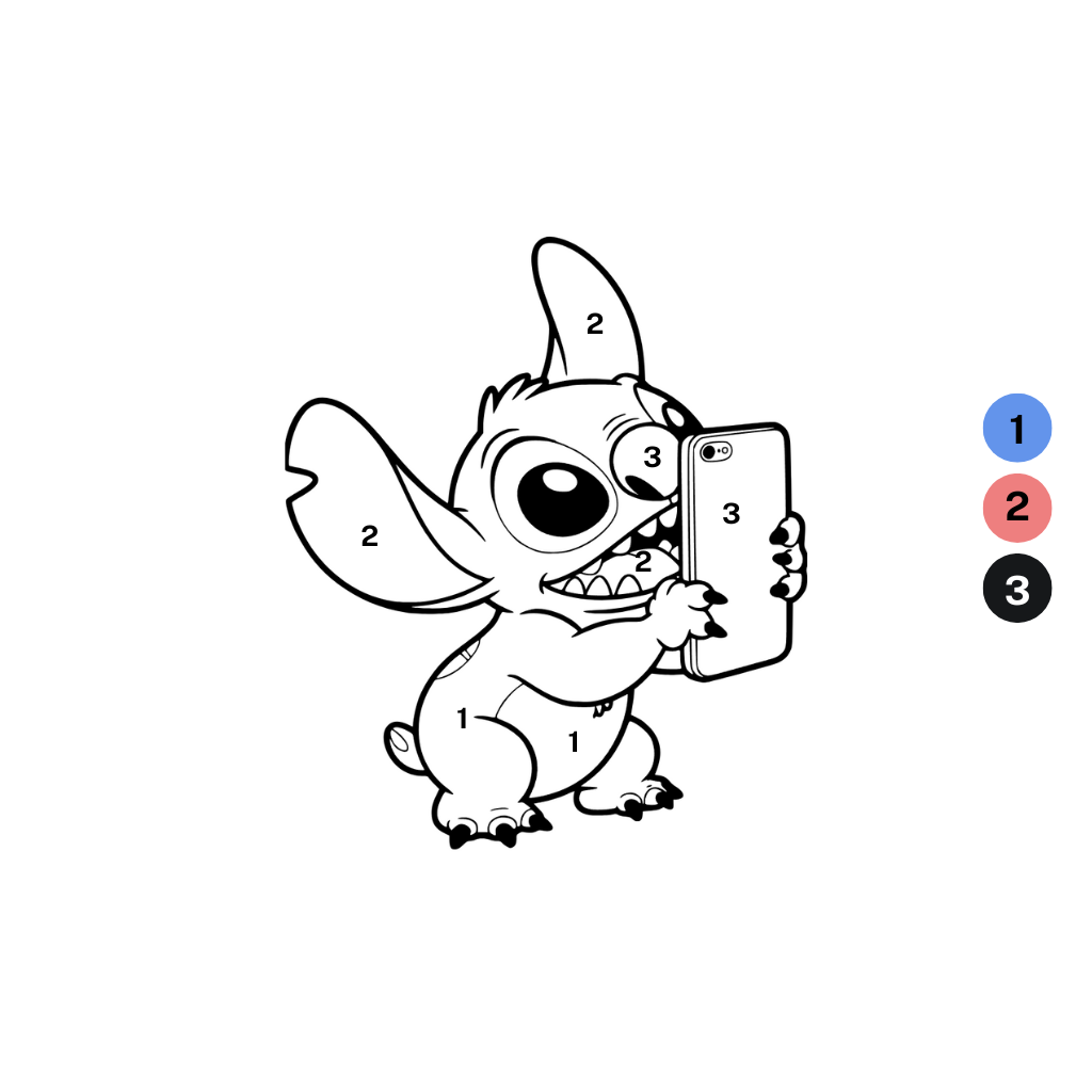 Stitch- und iPhone-Malvorlagen