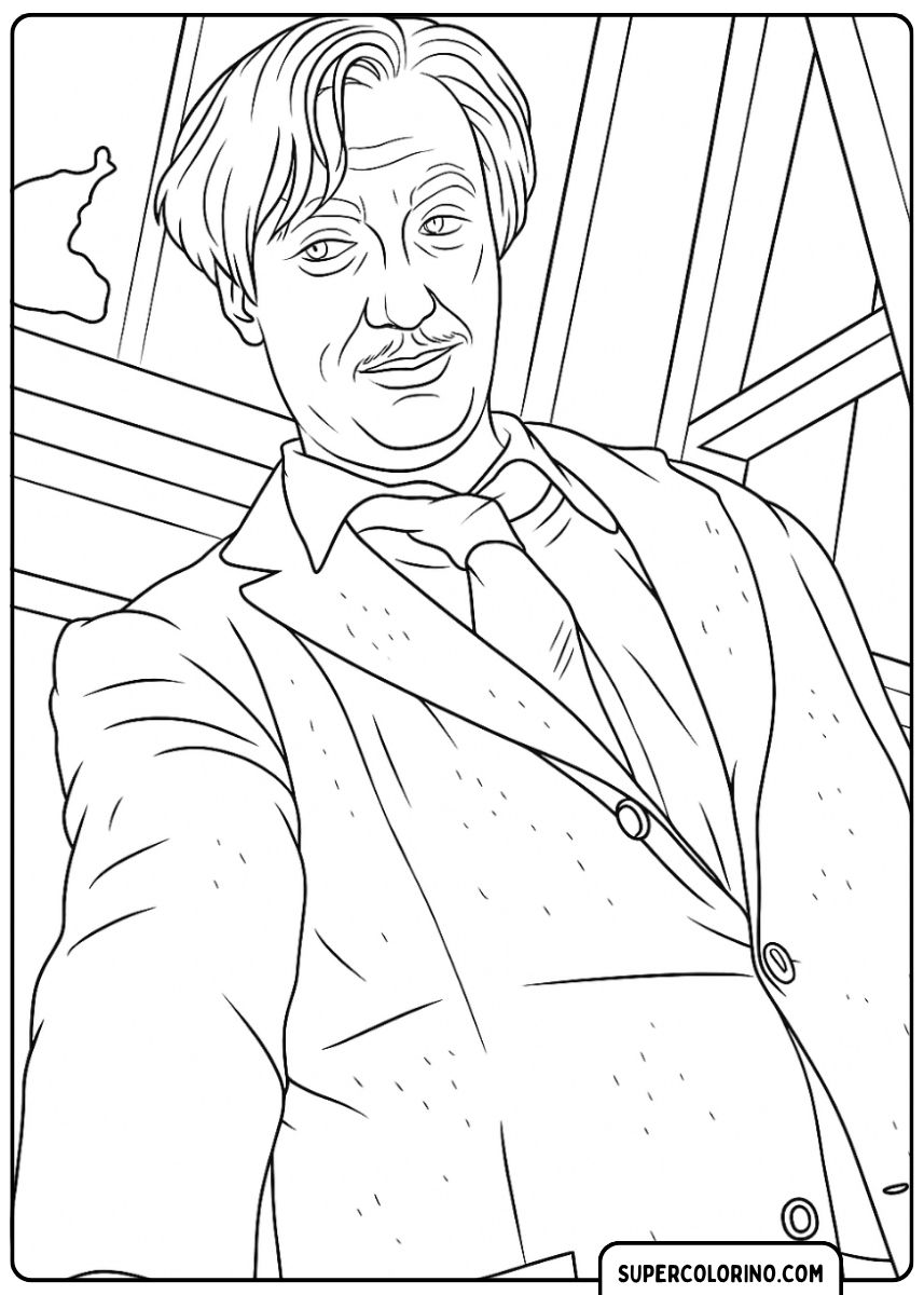 Gros plan de Gilderoy Lockhart.