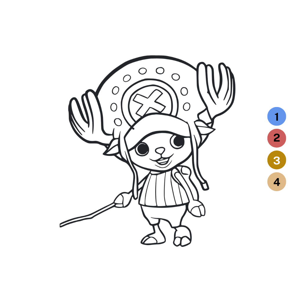 Coloriages mignons de One Piece
