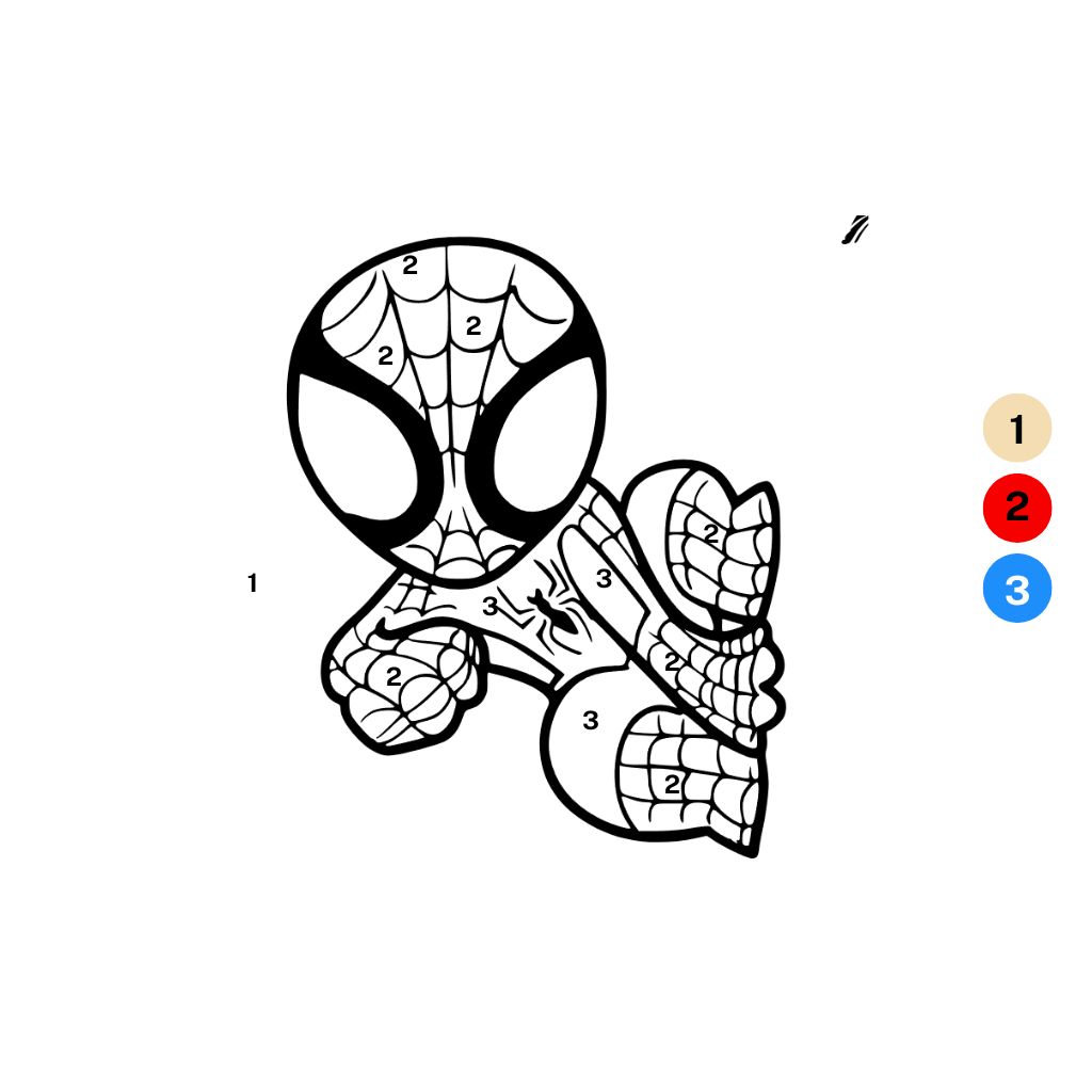 Süße Spiderman-Malvorlagen