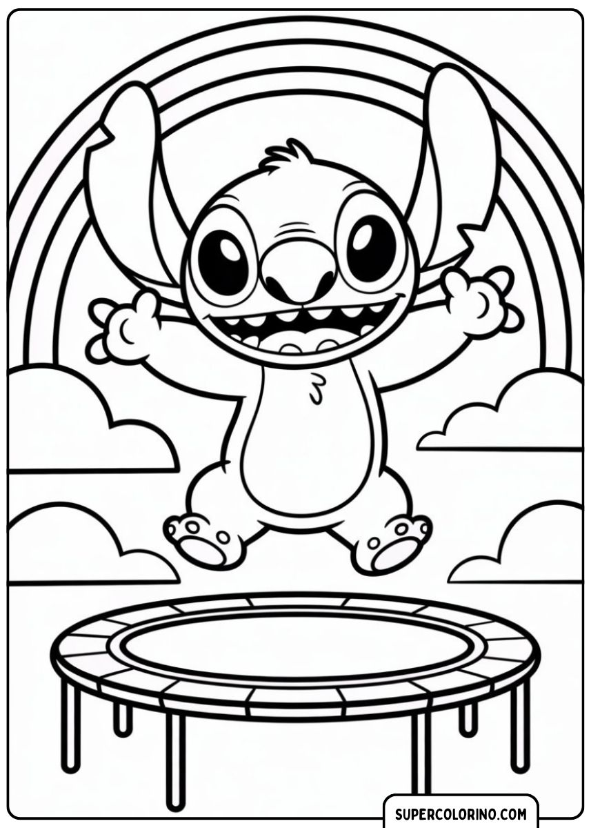 Coloriage de Stitch (Lilo